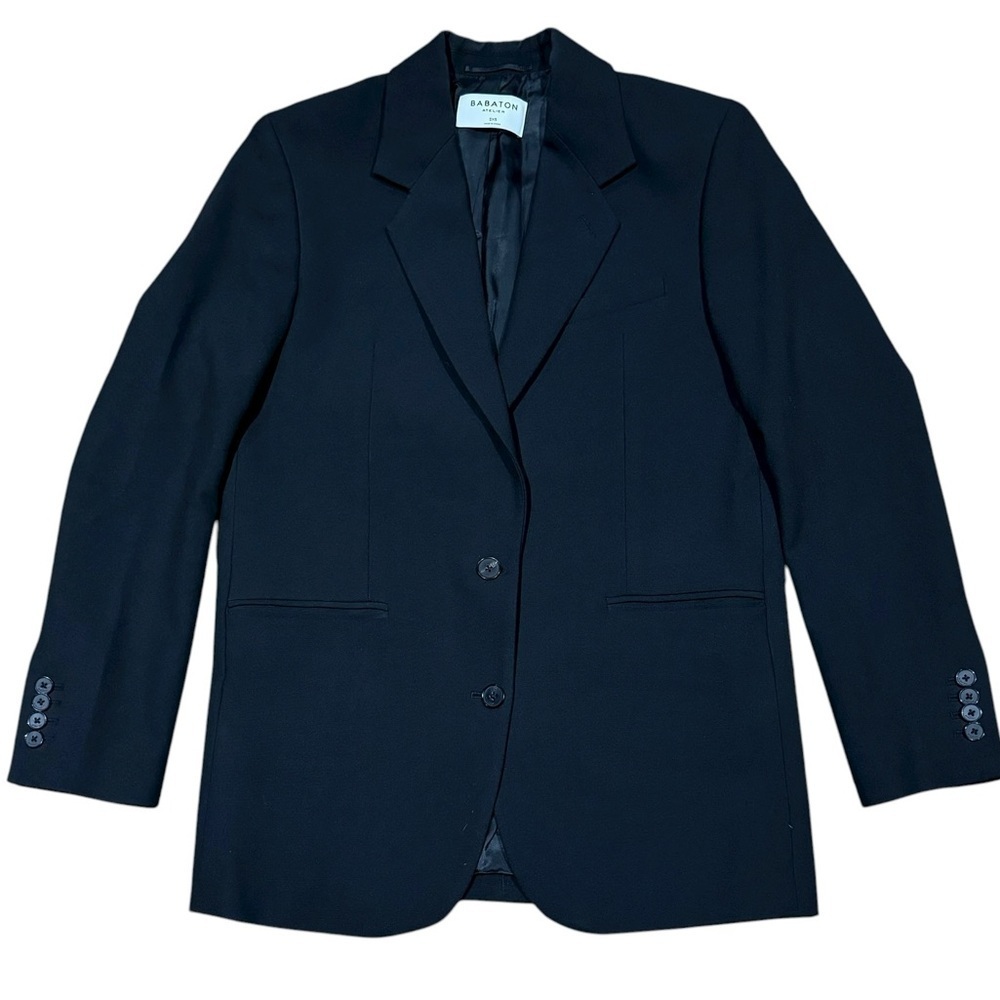 Babaton Atelier XXS 2XS Blazer Oversized Black Capsule Classic Preppy Goth